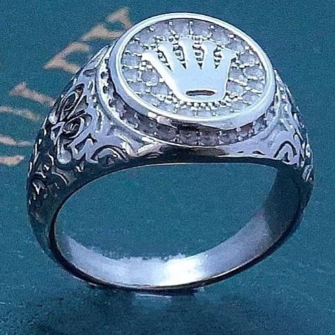 انگشتر استیل مردانه طرح رولکس Rolex رنگ ثابت و ضد حساسیت کد mp (پس کرایه)