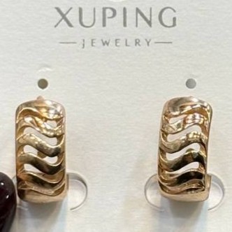 گوشواره ژوپینگ XUPING زنانه طرح تو خالی رنگ ثابت کد gy (پس کرایه)