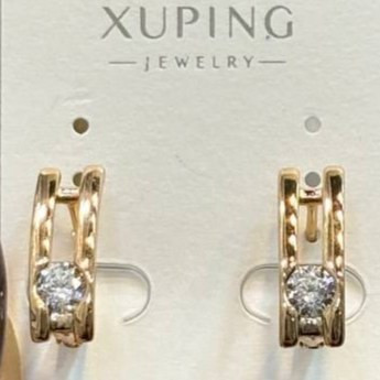 گوشواره ژوپینگ XUPING زنانه طرح نگین رنگ ثابت کد gy (پس کرایه)