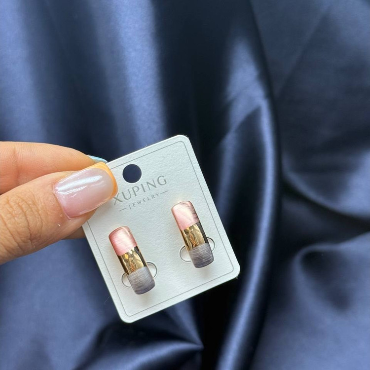 گوشواره ژوپینگ حلقه ای رنگ ثابت کد sm (پس کرایه)