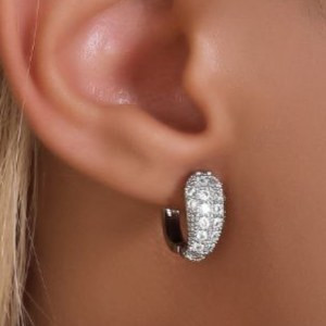 گوشواره طرح جواهری زنانه طرح اشکی نگین رنگ ثابت کد mp (پس کرایه)