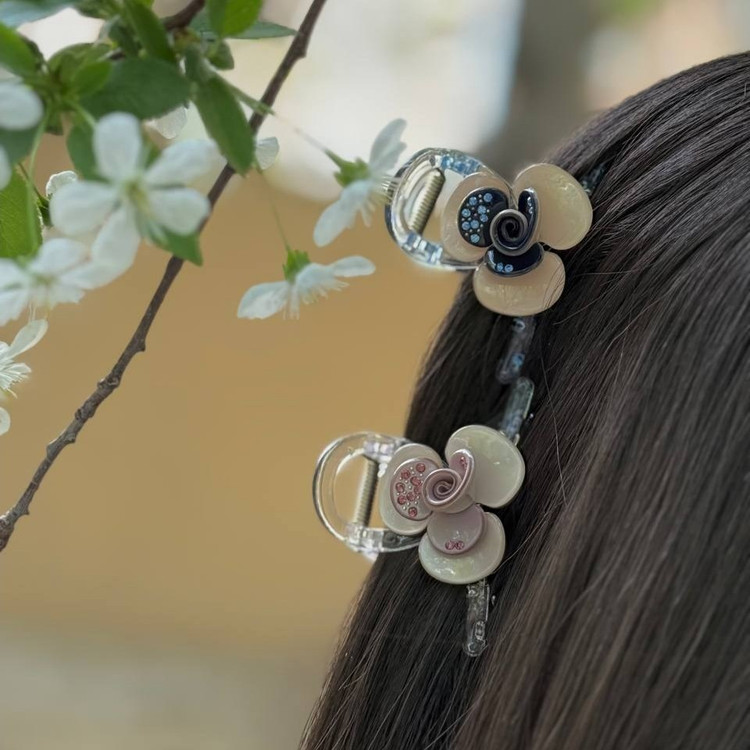 کلیپس زنانه طرح گل رز تنوع طرح و رنگ رنگ ثابت کد sm