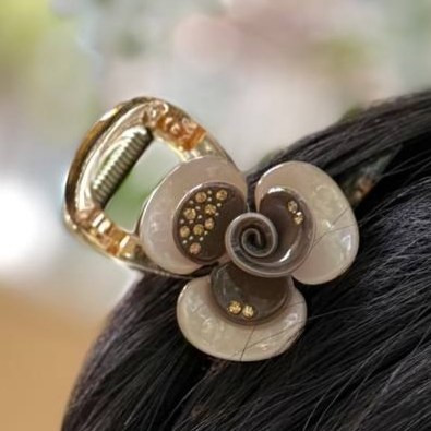 کلیپس زنانه طرح گل رز تنوع طرح و رنگ رنگ ثابت کد sm