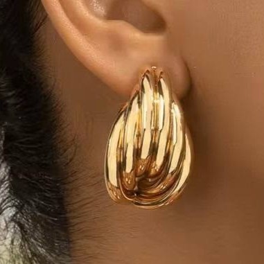 گوشواره طرح برگ رنگ ثابت کدgy