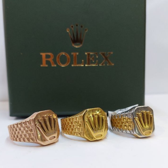 انگشتر مردانه استیل رولکس rolex تنوع طرح و رنگ سایز بندی 9 تا 12 رنگ ثابت کد mp