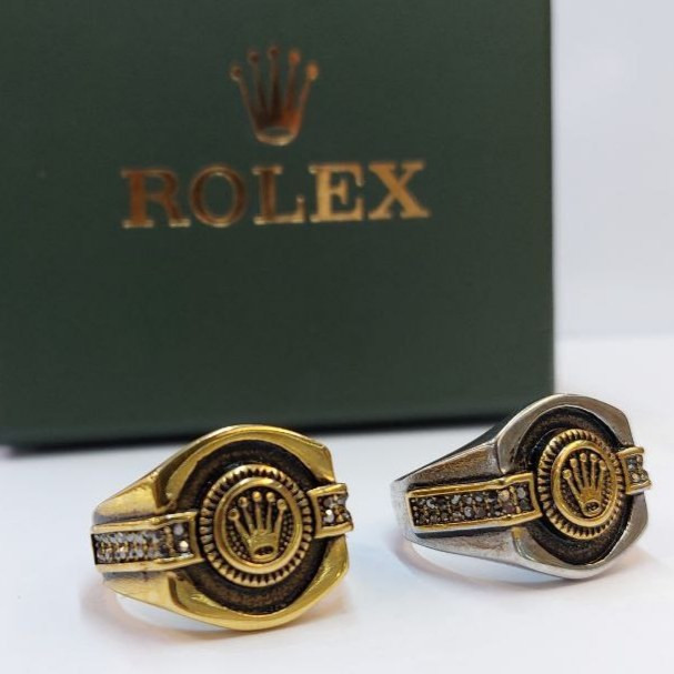 انگشتر مردانه استیل طرح رولکس ROLEX تنوع رنگ سایز بندی 9 تا 12 رنگ ثابت کد mp