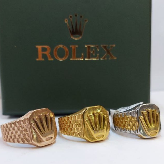 انگشتر مردانه استیل طرح رولکس ROLEX تنوع رنگ سایز بندی 9 تا 12 رنگ ثابت کد mp