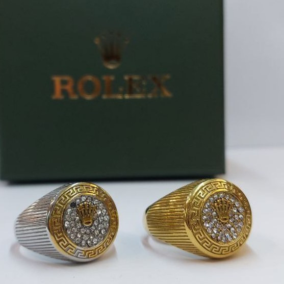 انگشتر مردانه استیل طرح رولکس ROLEX تنوع رنگ سایز بندی 9 تا 12 رنگ ثابت کد mp