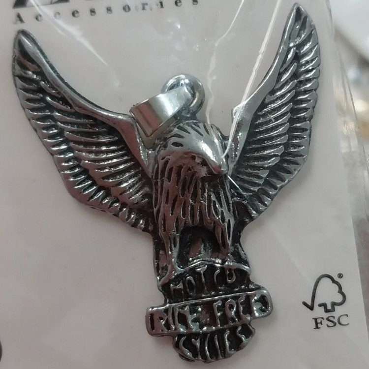گردنبند و آویز پلاک استیل طرح سر و کله گرگ تنوع طرح رنگ ثابت کد as