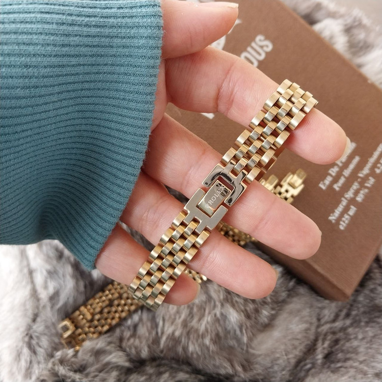 دستبند استیل مردانه طرح رولکس ROLEX تنوع رنگ و طرح رنگ ثابت کد as