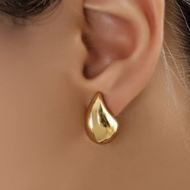 گوشواره طرح جواهری زنانه طرح مینیمال قطره اشک رنگ ثابت کد mp