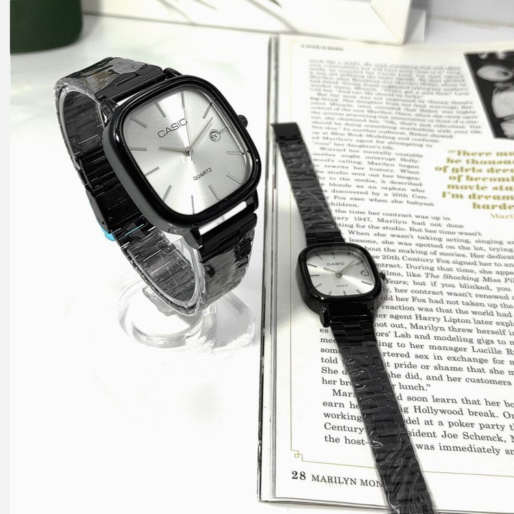 ساعت مچی مردانه صفحه مربع کاسیو CASIO طرح تاریخ دار در تنوع رنگ رنگ ثابت کد mp