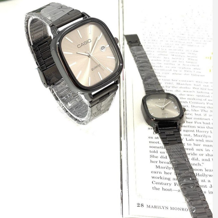 ساعت مچی مردانه صفحه مربع کاسیو CASIO طرح تاریخ دار در تنوع رنگ رنگ ثابت کد mp