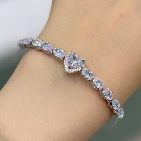 دستبند النگویی و بنگل زنانه طرح جواهری طرح پروانه دو لاین تنوع طرح رنگ ثابت کد gy