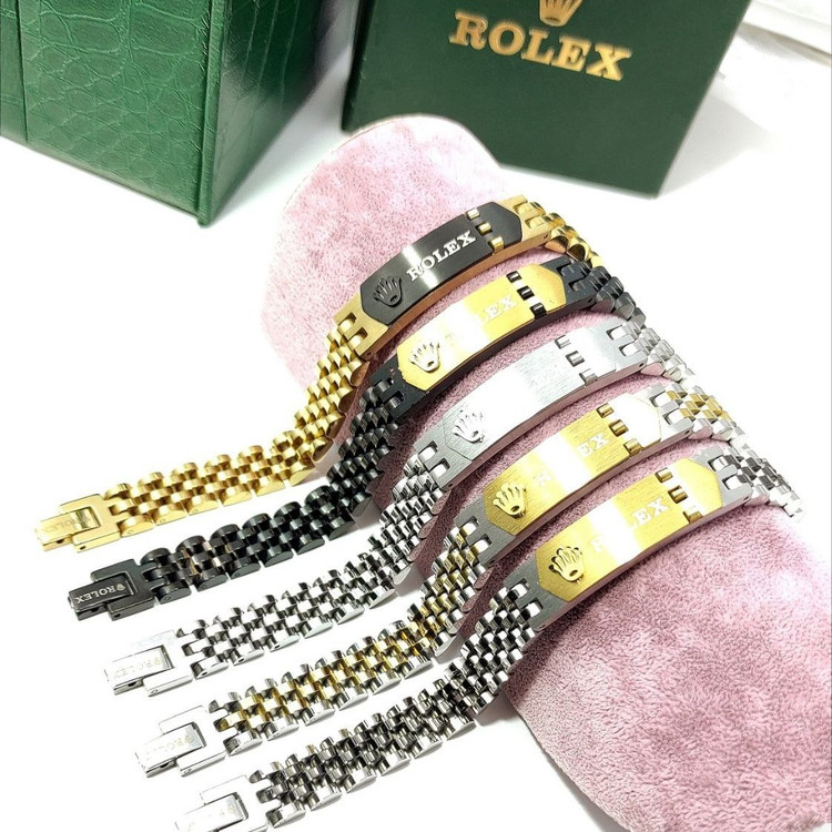 دستبنداستیل مردانه رولکس ROLEX تنوع طرح رنگ ثابت کد mp