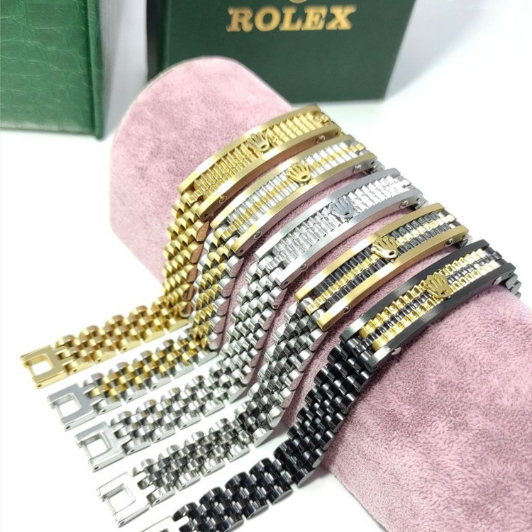 دستبنداستیل مردانه رولکس ROLEX تنوع طرح رنگ ثابت کد mp