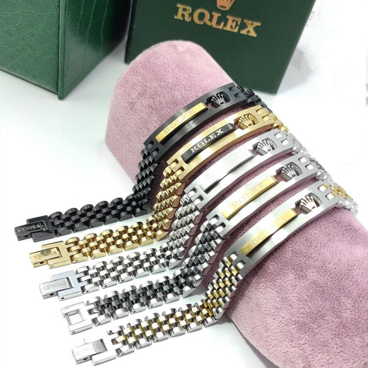 دستبنداستیل مردانه رولکس ROLEX تنوع طرح رنگ ثابت کد mp