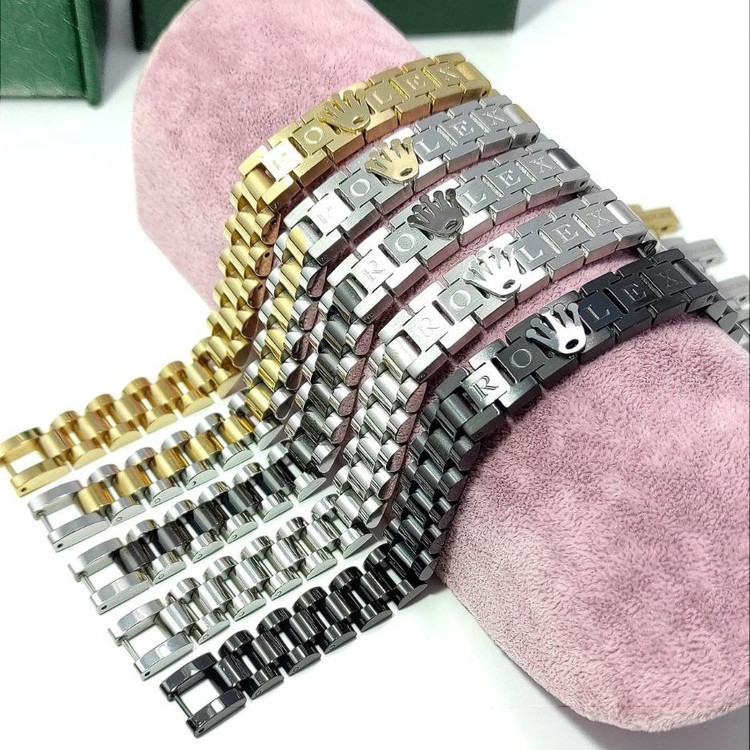 دستبنداستیل مردانه رولکس ROLEX تنوع طرح رنگ ثابت کد mp