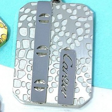 گردنبند و آویز پلاک استیل مردانه کارتیر cartier رنگ ثابت کد mp