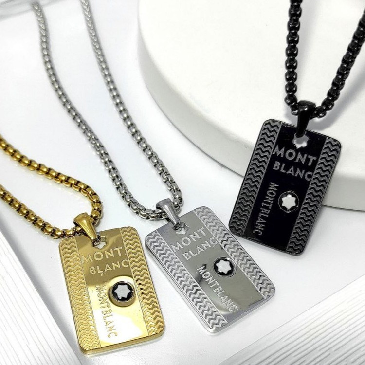 گردنبند و آویز پلاک استیل مردانه ورساچ VERSACE تنوع طرح رنگ ثابت کد mp