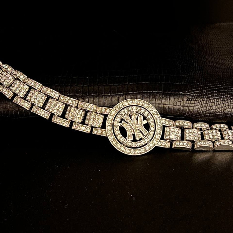 دستبند اسپینری فول نگین چیین طرح ورساچ versace رنگ ثابت در تنوع طرح کد ki