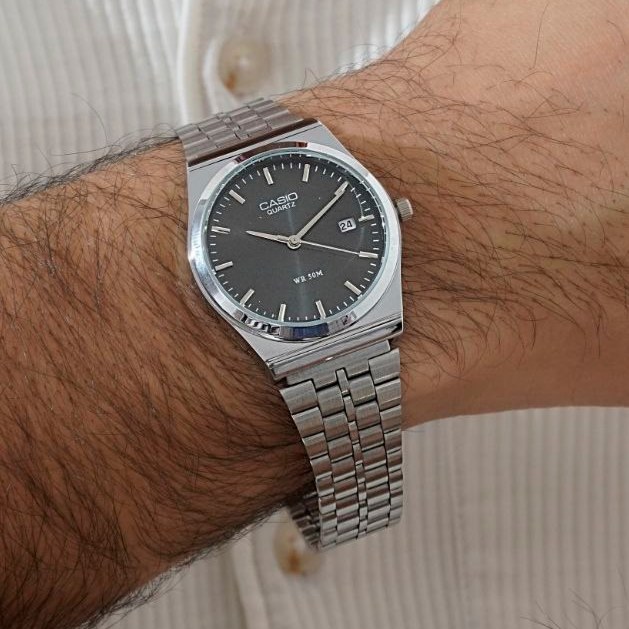 ساعت مچی مردانه صفحه گرد Casio old money  استیل تقویم دار درتنوع رنگ درجه یک رنگ ثابت کد mp