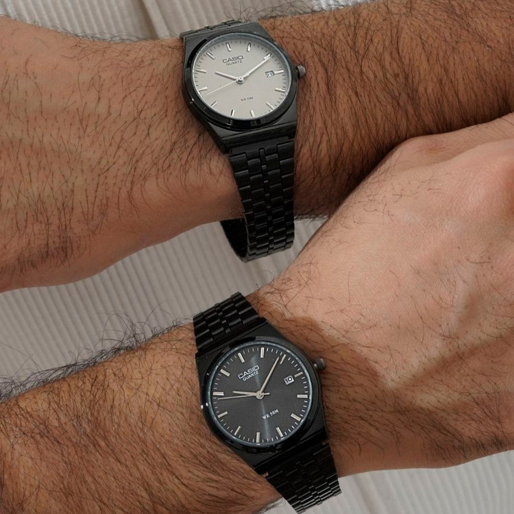 ساعت مچی مردانه صفحه گرد Casio old money استیل تقویم دار درتنوع رنگ درجه یک رنگ ثابت کد mp