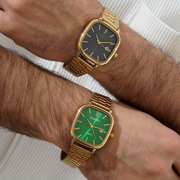 ساعت مچی مردانه Casio old money استیل تقویم دار درتنوع رنگ درجه 1 رنگ ثابت کد mp