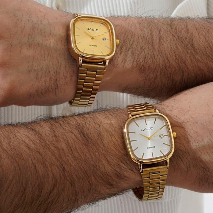 ساعت مچی مردانه Casio old money استیل تقویم دار درتنوع رنگ درجه 1 رنگ ثابت کد mp