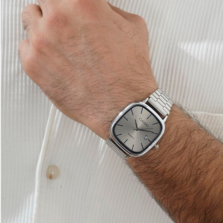 ساعت مچی مردانه Casio old money استیل تقویم دار درتنوع رنگ درجه یک رنگ ثابت کد mp