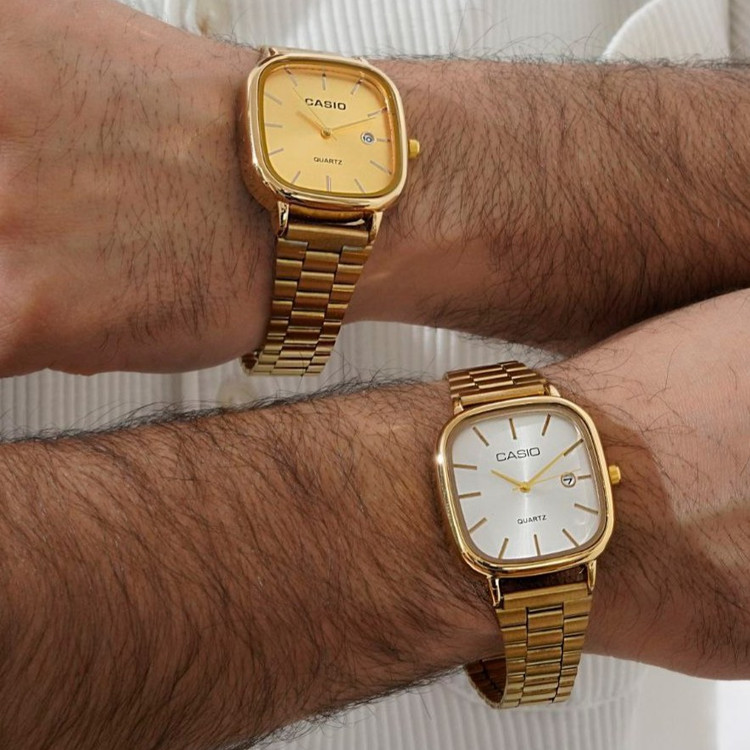 ساعت مچی مردانه Casio old money استیل تقویم دار درتنوع رنگ درجه یک رنگ ثابت کد mp