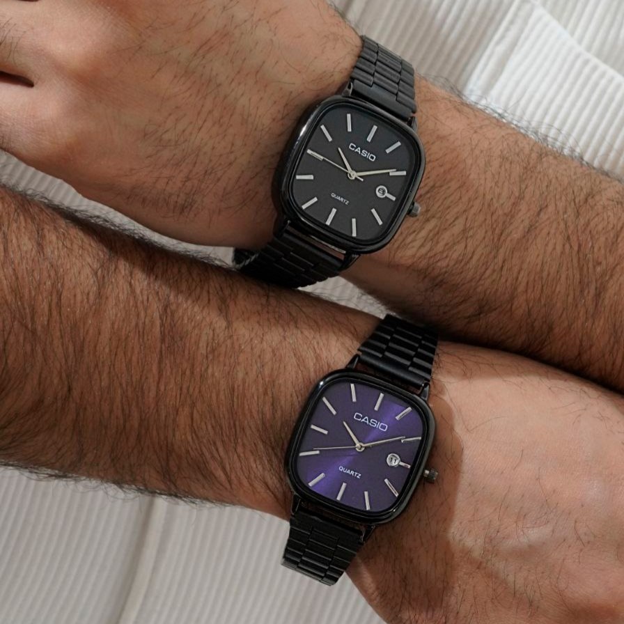 ساعت مچی مردانه Casio old money استیل تقویم دار درتنوع رنگ درجه یک رنگ ثابت کد mp