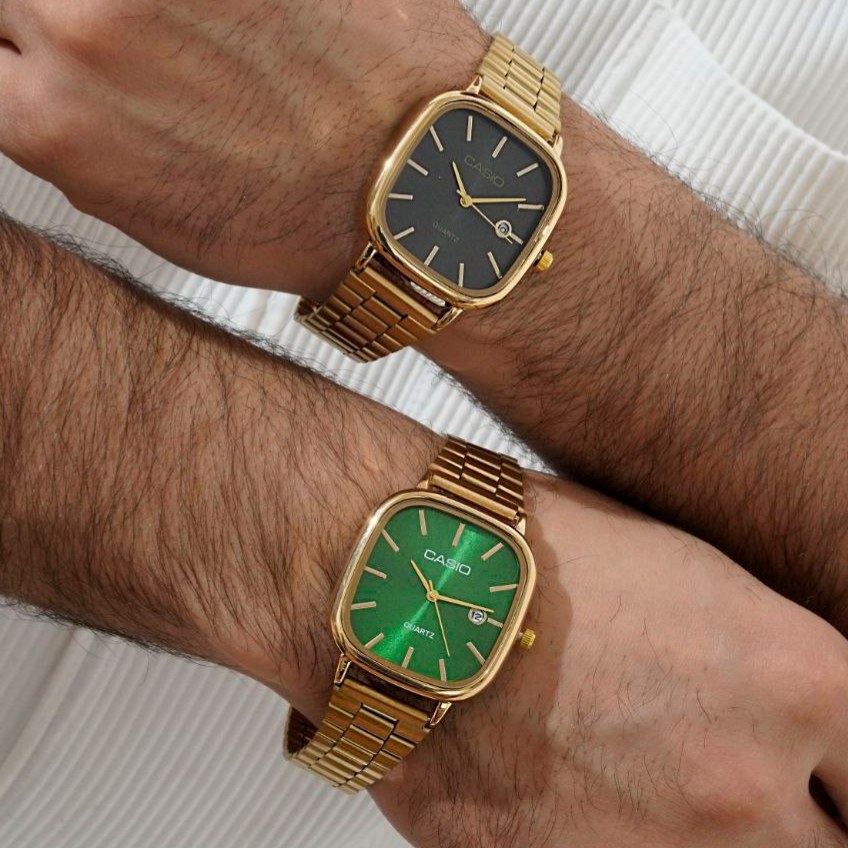 ساعت مچی مردانه Casio old money استیل تقویم دار درتنوع رنگ درجه یک رنگ ثابت کد mp