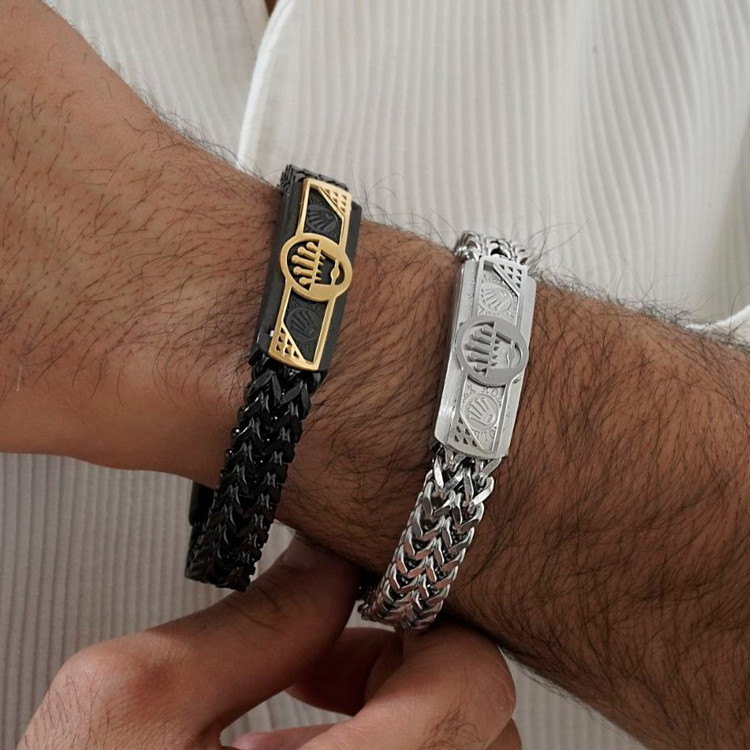 دستبند استیل رولکس rolex در تنوع رنگ و طرح درجه یک رنگ ثابت کد mp