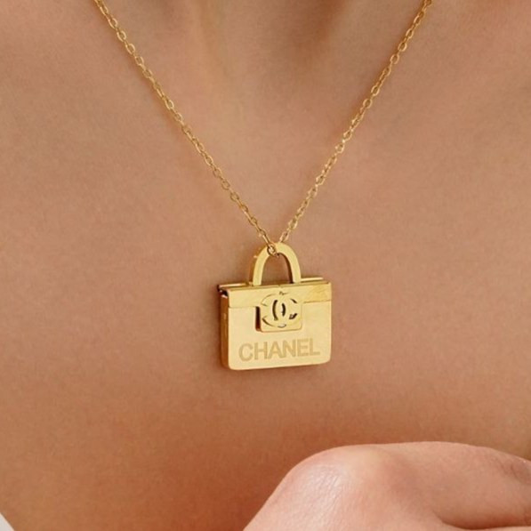گردنبند و پلاک آویز استیل عیار316 طرح lv -dior - chanel بازشو و پلاک قابل هک رنگ ثابت کد mp