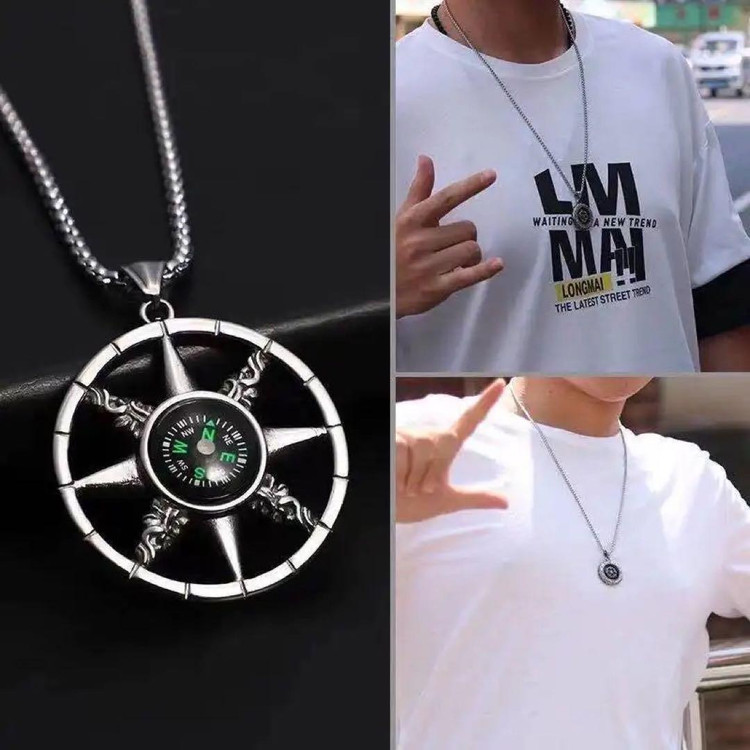 گردنبند طرح قطب نما ( چرخ قطب نما دار )