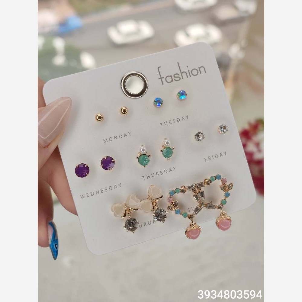 گوشواره هفتکی (هفت جفت) 3934803594