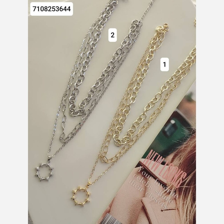 گردنبند سه لاین 7108253644