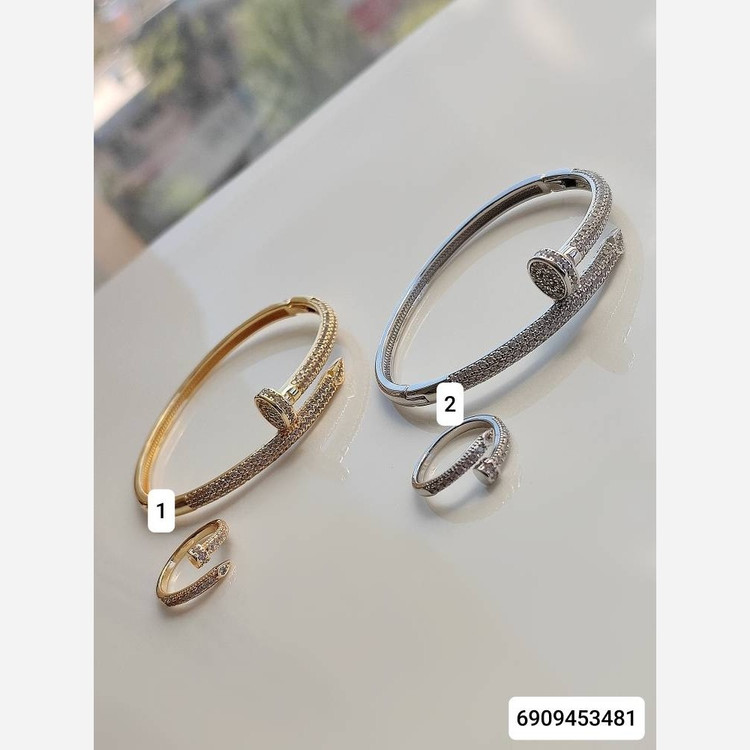 ست بنگل انگشتر میخی مارک ysy 6909453481