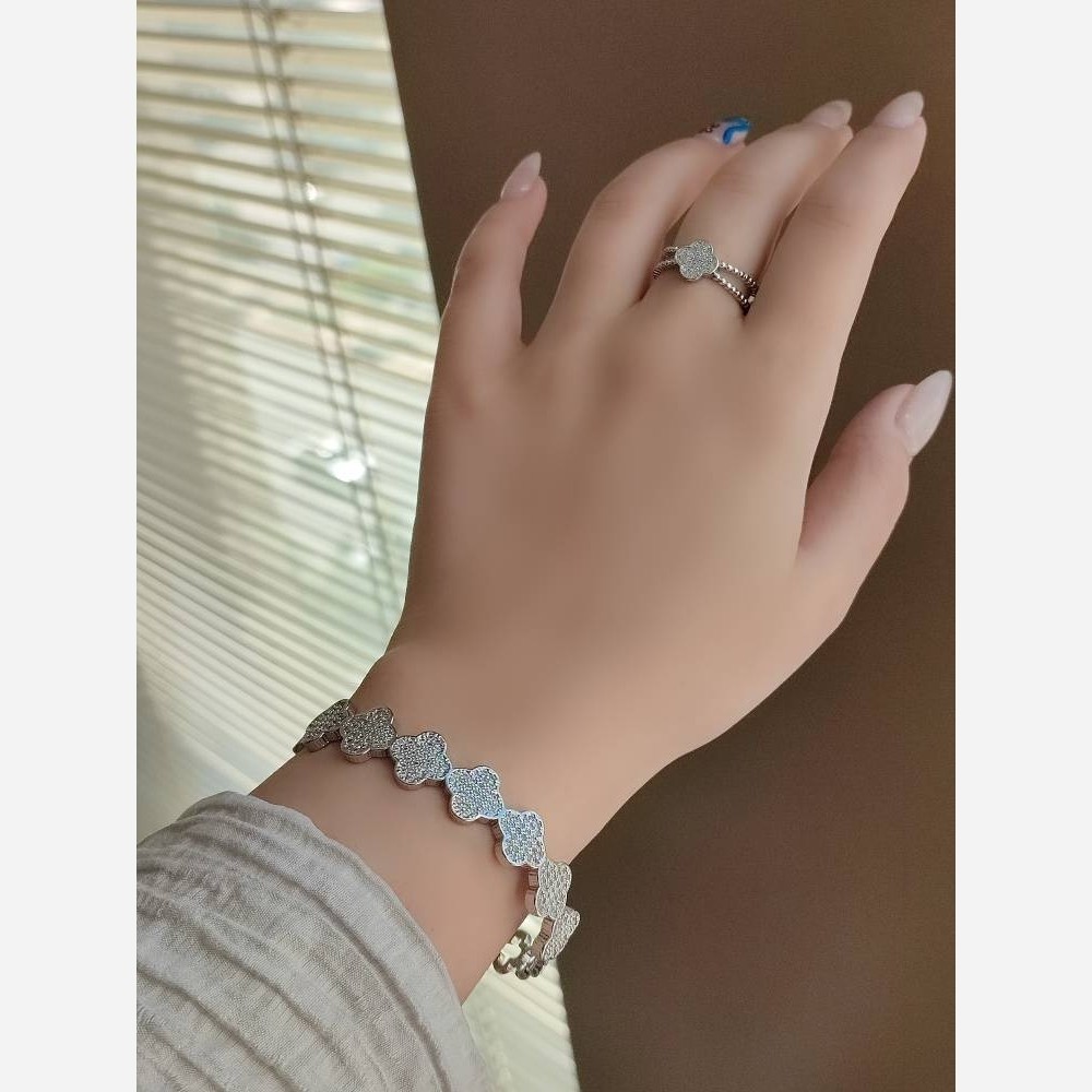 ست بنگل انگشتر ونکلیف نگین دار مارک ysy 6909453556