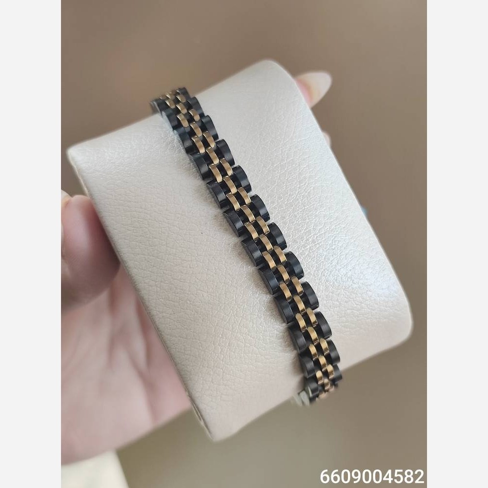 دستبند استیل رولکس (مشکی طلایی) 6609004582