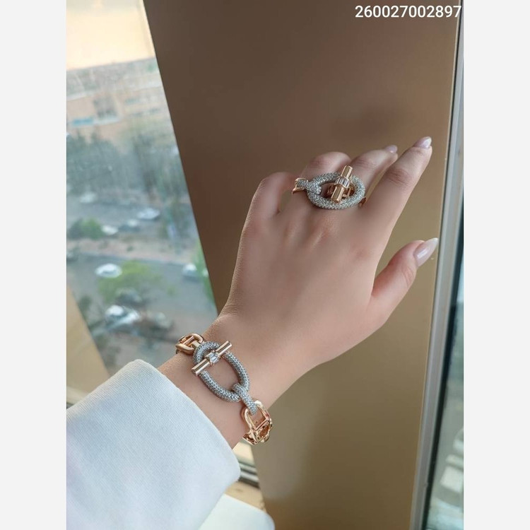تکدست نگین دلر هرمس همراه انگشتر 26002700289