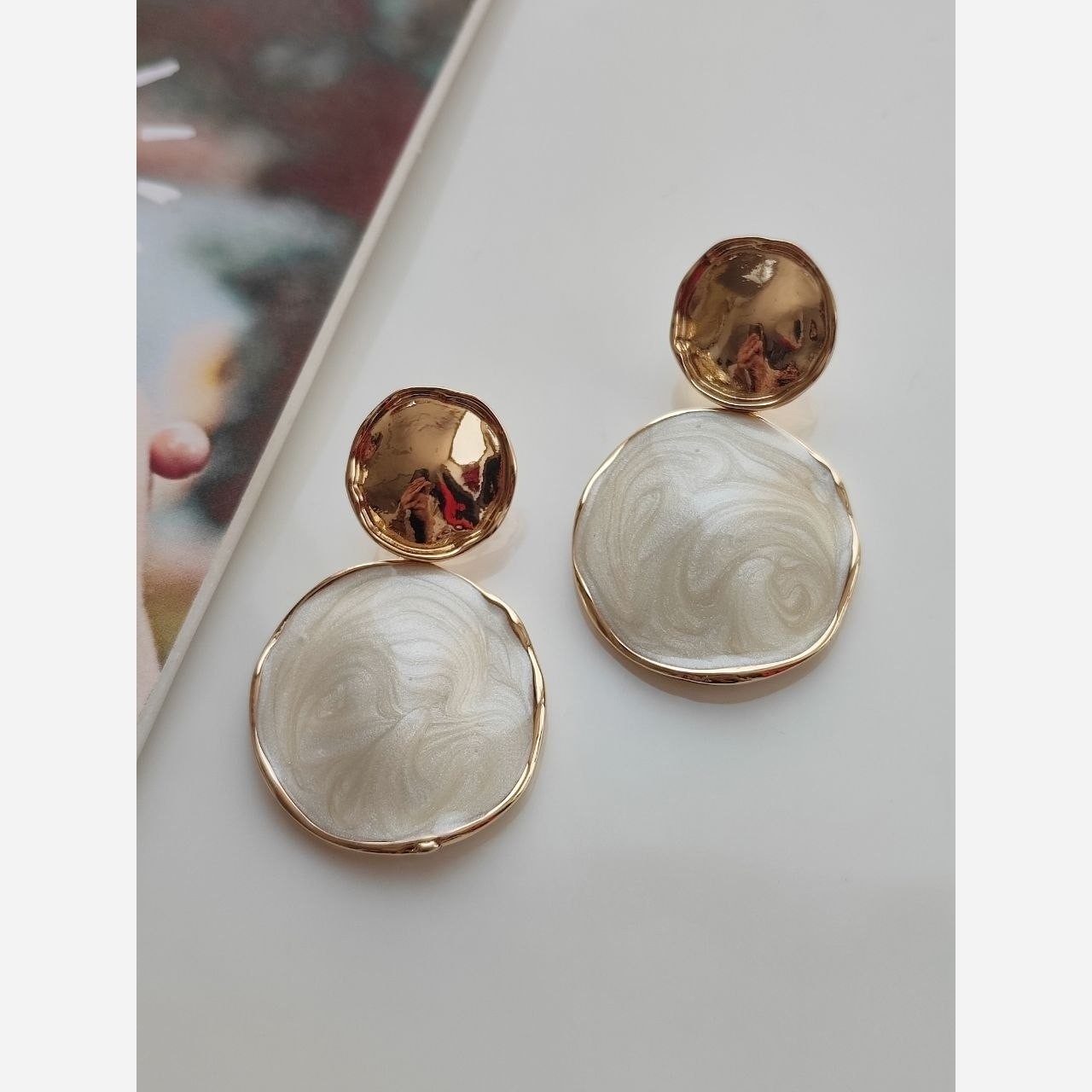گوشواره فانتزی مینا کاری 3902547