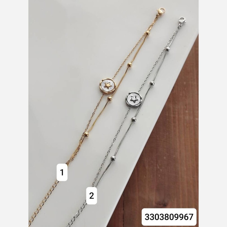 دستبند استیل دولاین ستاره 3303809967