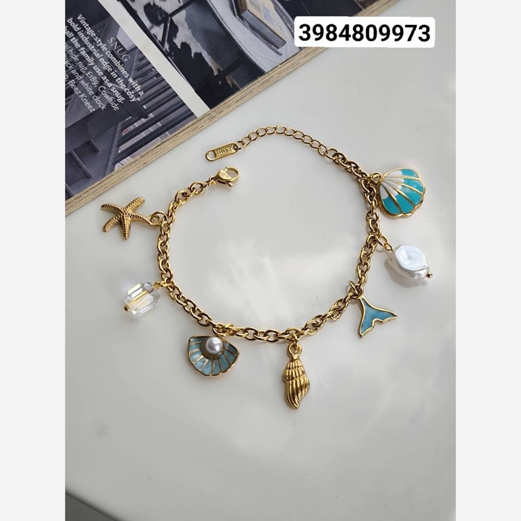 دستبند صدفی میناکاری 3984809973