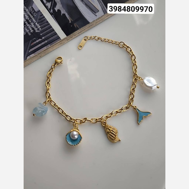 دستبند صدفی میناکاری 3984809970