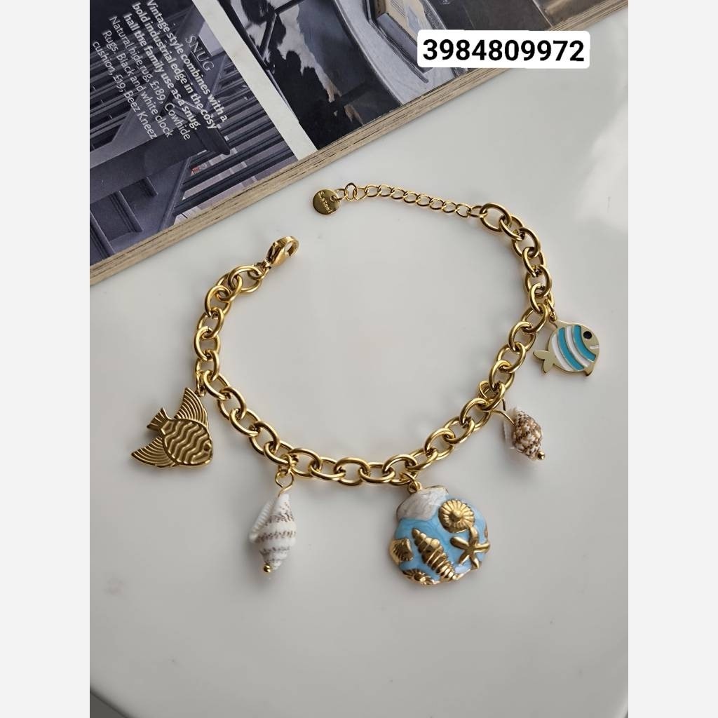 دستبند صدفی میناکاری 3984809972