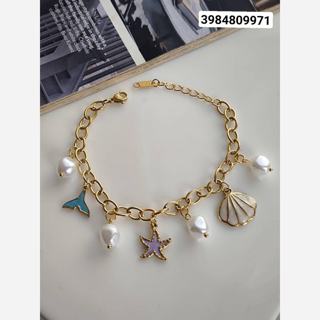 دستبند صدفی میناکاری 3984809971