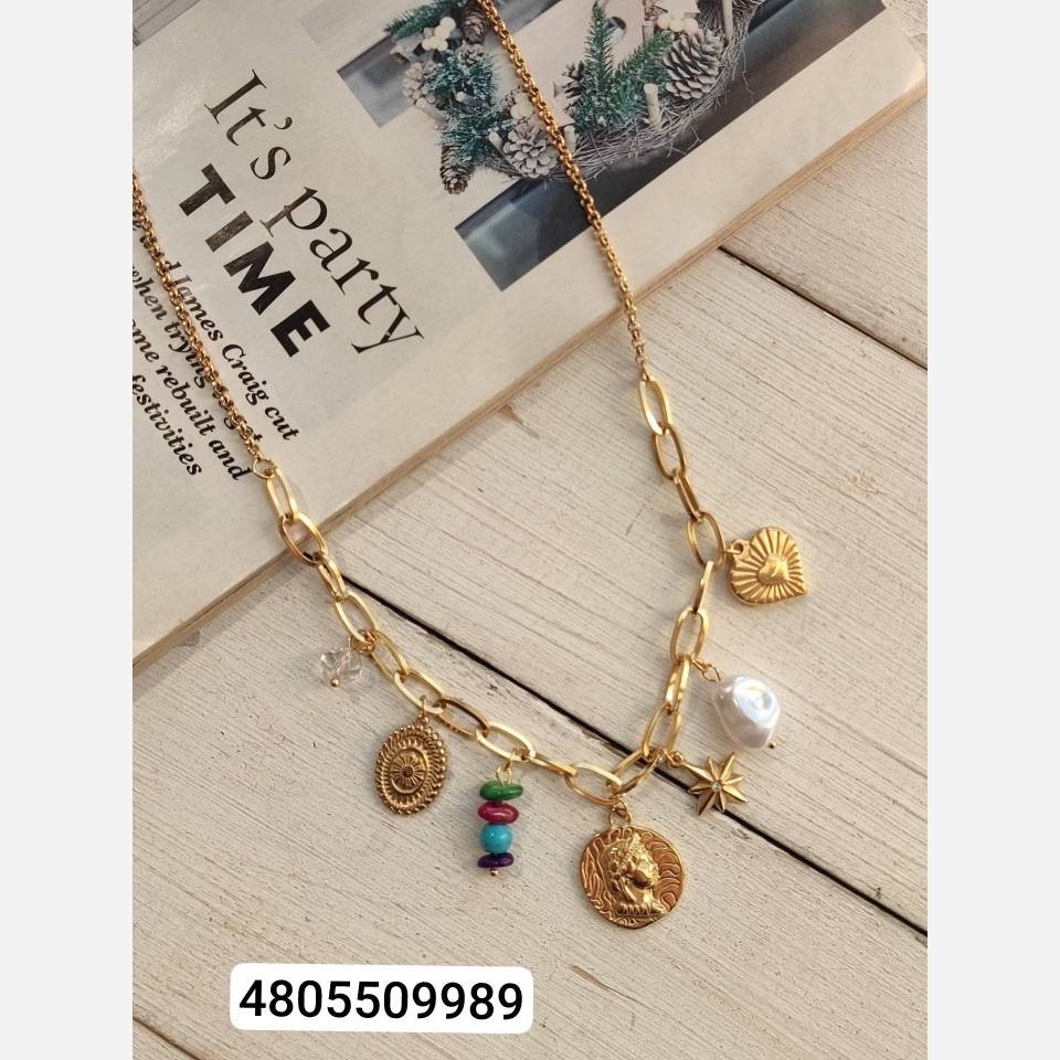 گردنبند صدفی میناکاری 4805509989