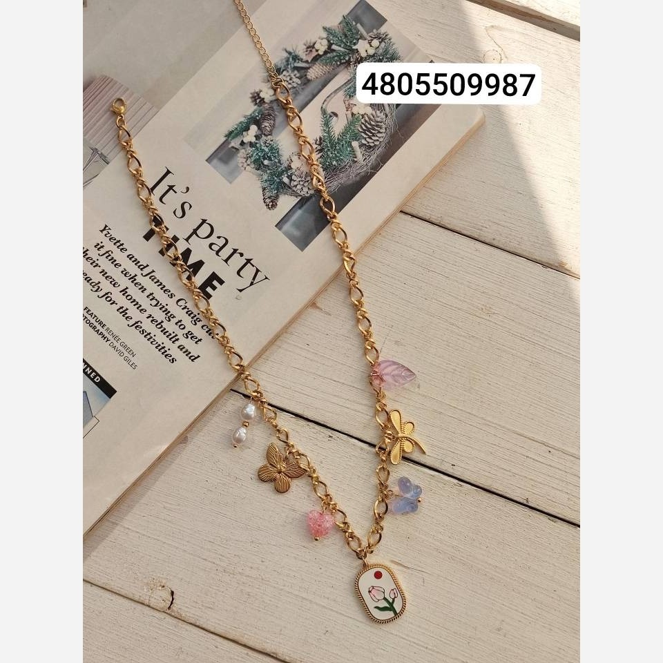 گردنبند صدفی میناکاری 4805509987